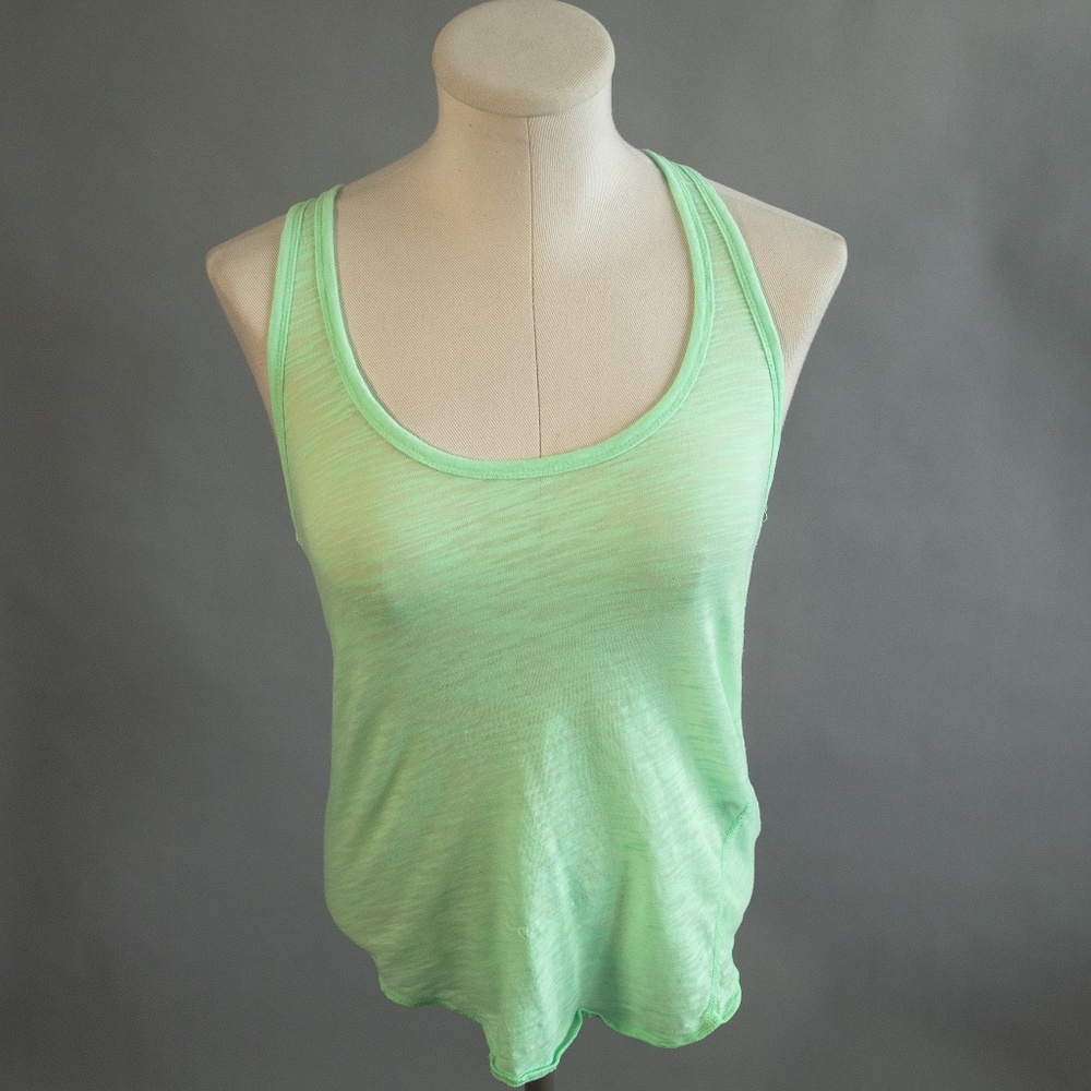 WILFRED neon green racerback tank